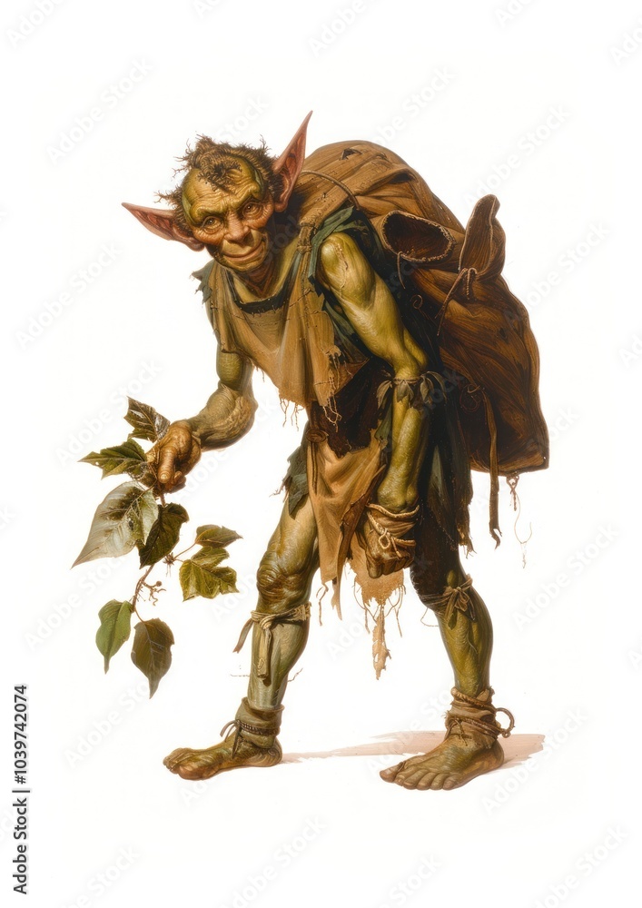 Fototapeta premium Fantasy goblin character illustration