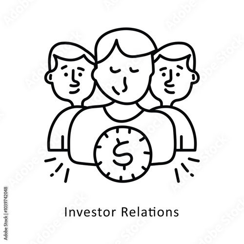 Investor Relations isometric stock illustration. EPS File stock illustration