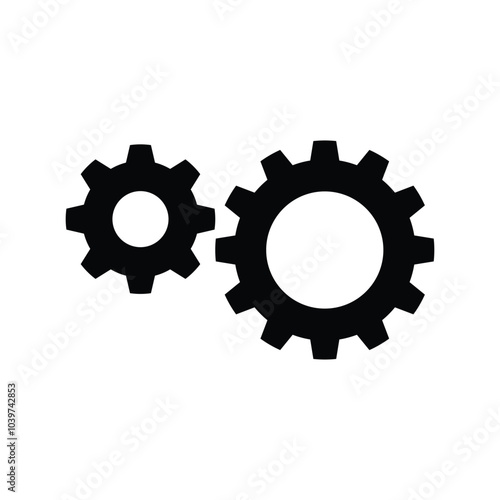 Gear icon stock illustration