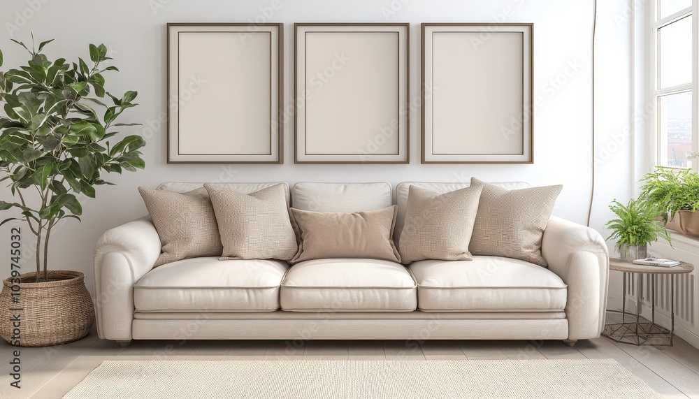 Let your artwork shine—three perfect frames for your living room wall Let your artwork shine—three perfect frames for your living room wall