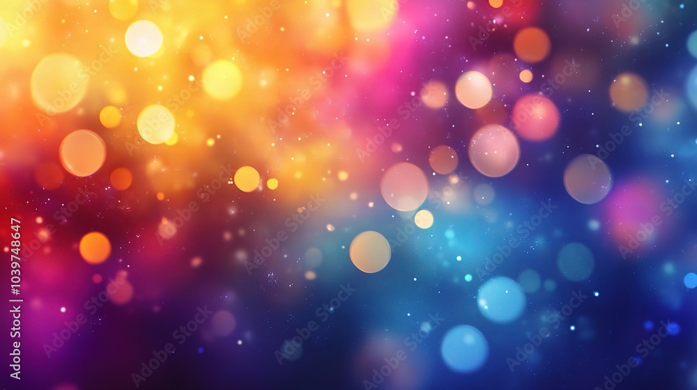 Colorful Bokeh Background with Vibrant Light Effects Colorful Bokeh Background with Vibrant Light Effects