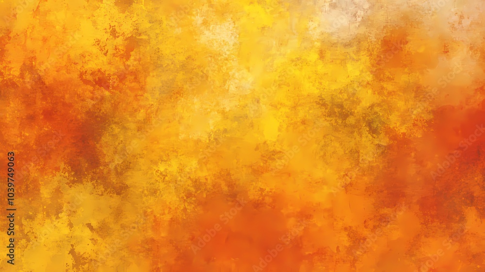 Fototapeta premium Abstract Orange and Yellow Watercolor Background Texture