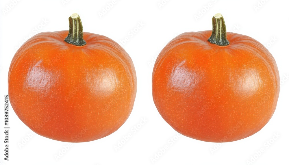 Pumpkin isolated on a white background with bright color and clear contours Pumpkin isolated on a white background with bright color and clear contours