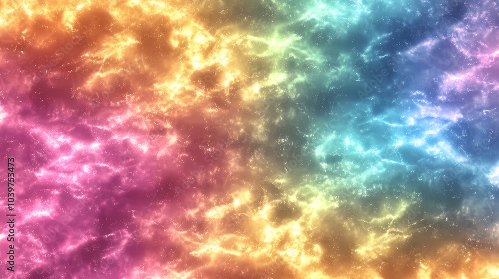Abstract Colorful Glowing Nebula Background Abstract Colorful Glowing Nebula Background