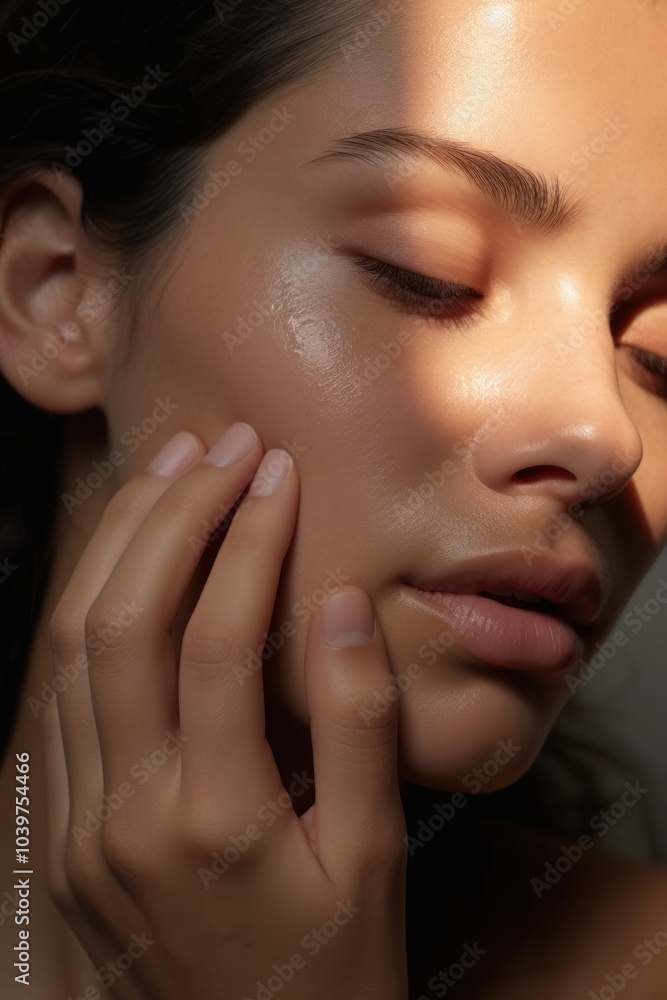 Skin portrait adult woman. Skin portrait adult woman.