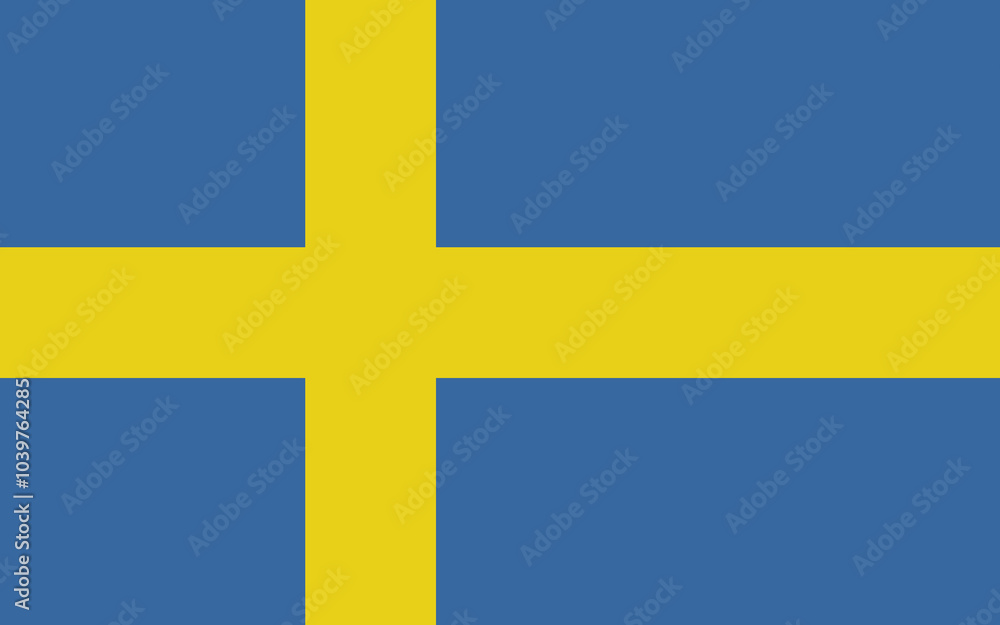 National flag of Sweden that can be used for celebrating Sweden national days. Vector illustration National flag of Sweden that can be used for celebrating Sweden national days. Vector illustration