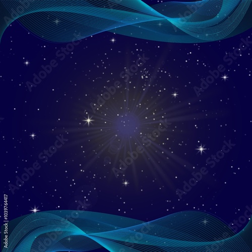 Wallpaper Mural christmas background with stars Torontodigital.ca