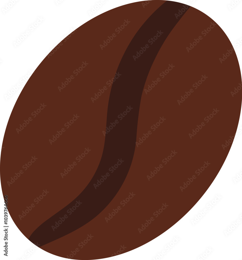 Vector illustration of a coffee bean in solid cartoon style. Coffee-themed event, a cafe menu element, a coffee shop advertisement, a coffee-related blog post. The icons are perfect for web design, de Vector illustration of a coffee bean in solid cartoon style. Coffee-themed event, a cafe menu element, a coffee shop advertisement, a coffee-related blog post. The icons are perfect for web design, de
