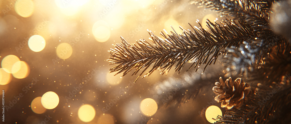 Sparkling Pine Branch with Golden Bokeh Lights Winter Holiday Background, Sparkling Pine Branch with Golden Bokeh Lights Winter Holiday B Sparkling Pine Branch with Golden Bokeh Lights Winter Holiday Background, Sparkling Pine Branch with Golden Bokeh Lights Winter Holiday B
