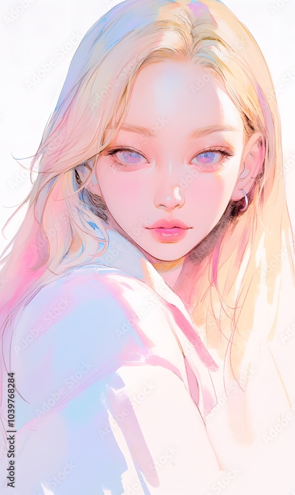 portrait of a woman,handsome_boy,beautiful_young_girl,blonde_hair,generation AI portrait of a woman,handsome_boy,beautiful_young_girl,blonde_hair,generation AI