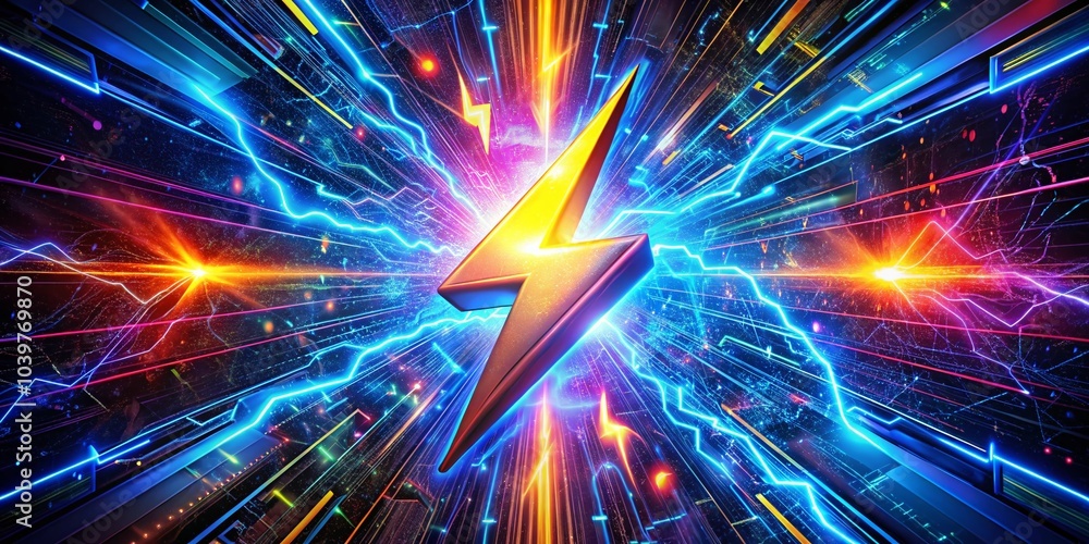 3D Lightning Bolts Logo Design for Power and Electric Symbols in ...