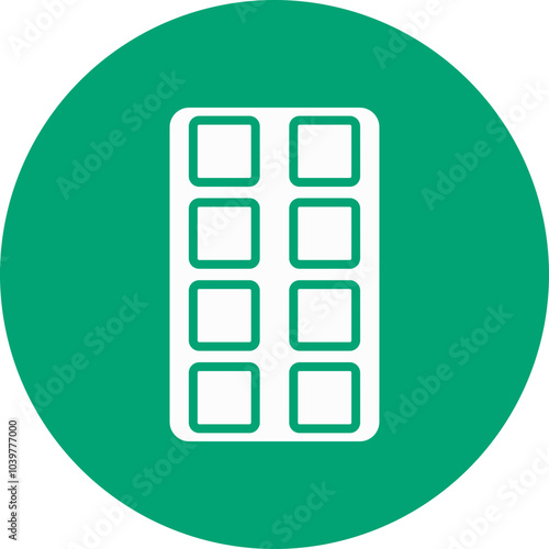 Chocolate Bar glyph circle icon
