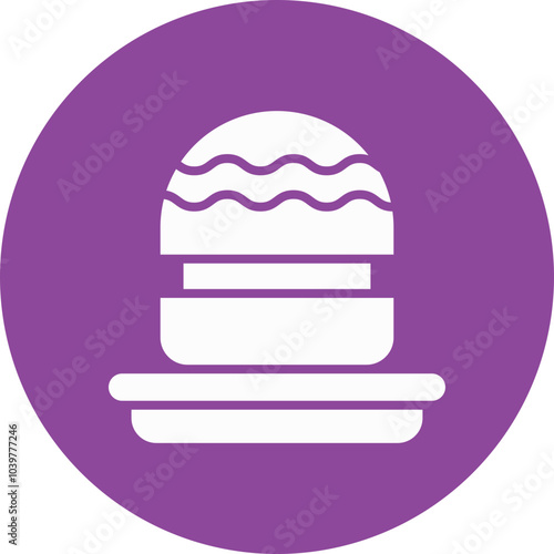 Profiterole glyph circle icon