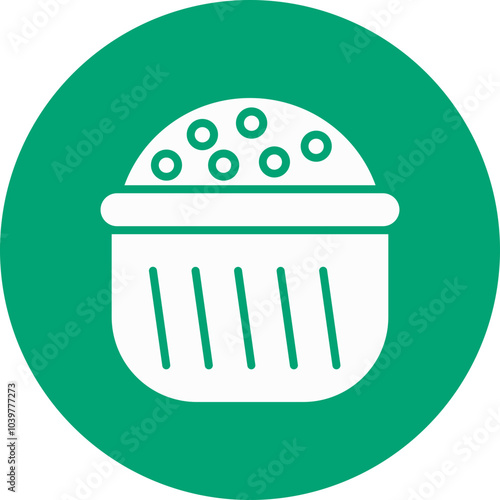 Soufflé glyph circle icon