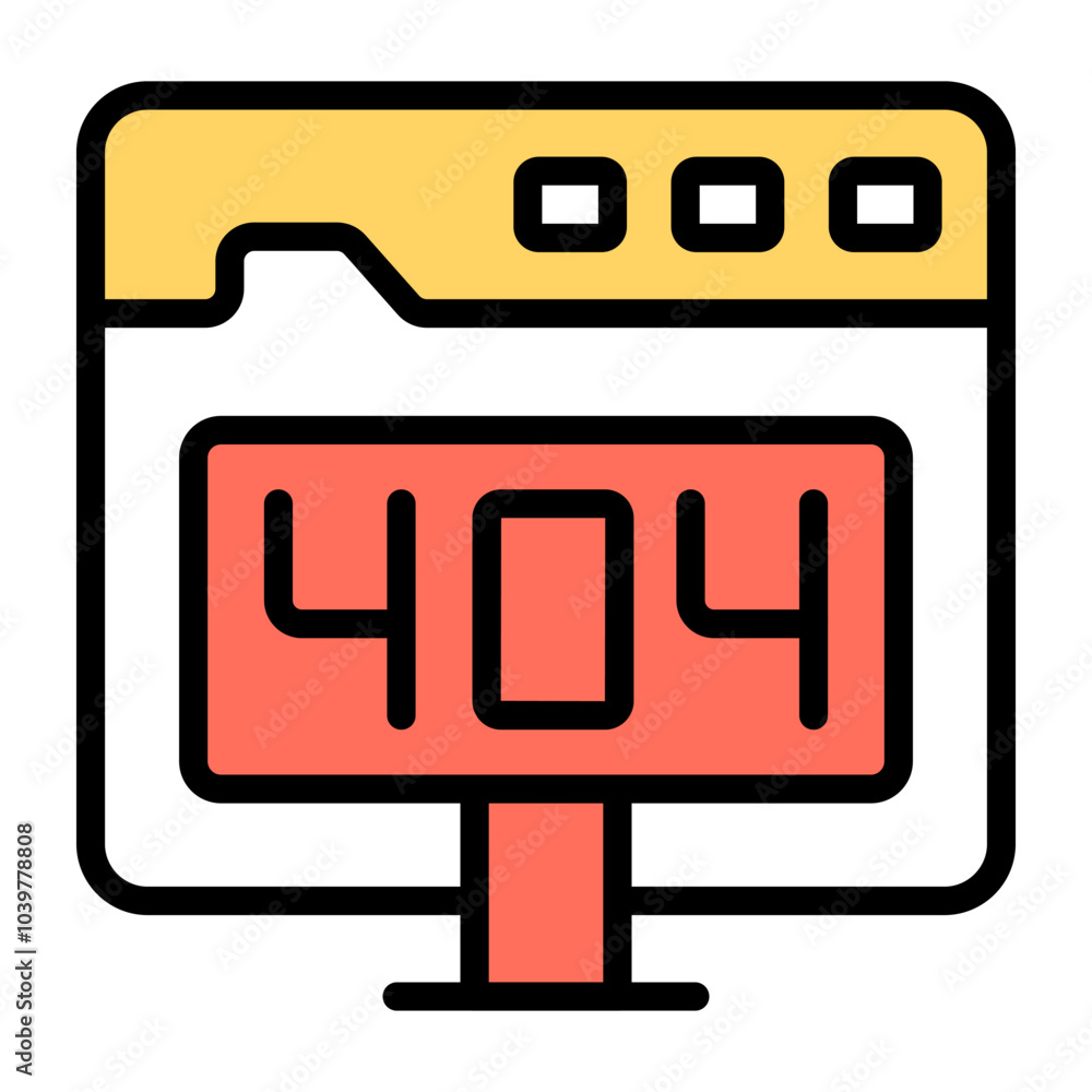 A creative design vector of error 404
A creative design vector of error 404