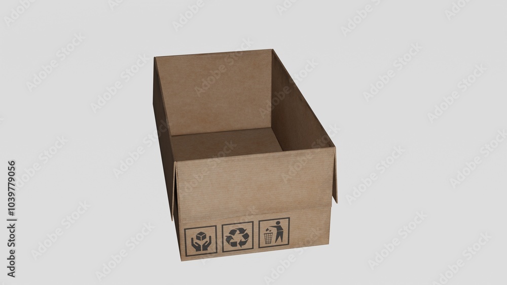 Fototapeta premium cardboard box