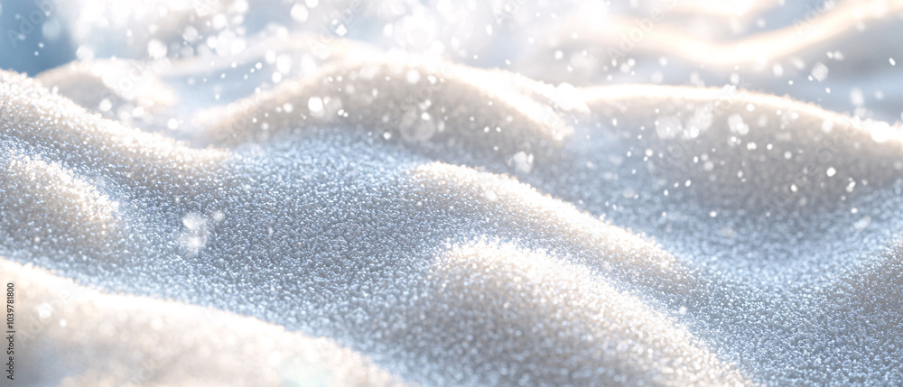 Sparkling Winter Snow CloseUp Texture Background Image Sparkling Winter Snow CloseUp Texture Background Image