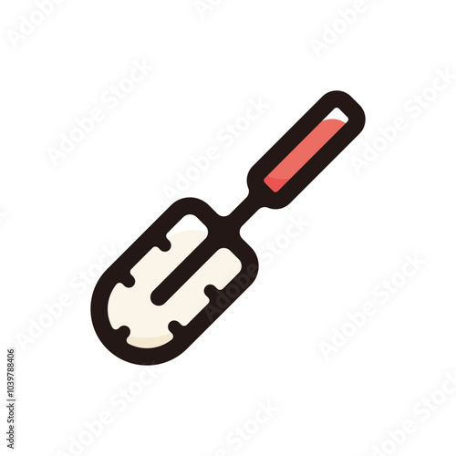 Pipe cleaning brush outline icon for graphic design, apps and websites