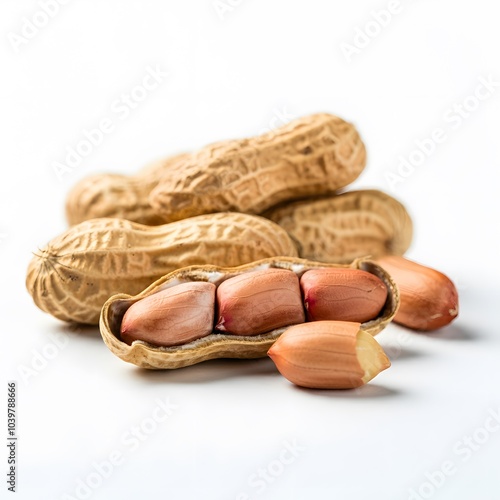 The Hidden World Inside Peanuts, Cracking Open Nature's Snack, Exploring the Nutty Goodness, A Peek into Peanut Pods, Secrets of the Peanut Shell. photo