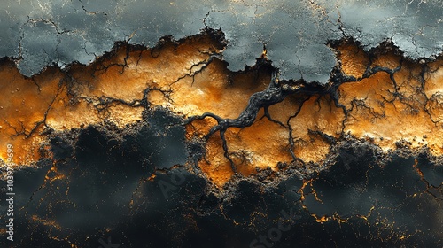 Abstract Representation of Cracked Surface Textures