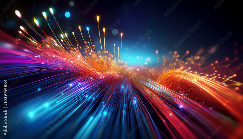Fototapeta premium optical fiber background
