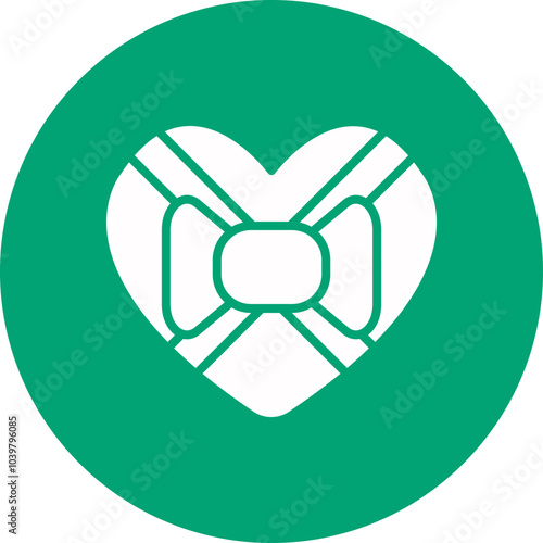 Wedding Favors glyph circle icon