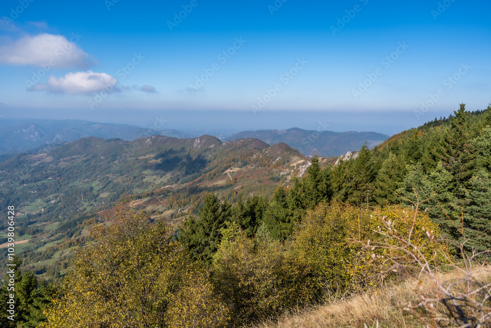 Nature and viewpoints of the mountain Bobija in Western Serbia, near the town of Valjevo. A nature reserve with hiking, landscape trails and a natural background. Nature and viewpoints of the mountain Bobija in Western Serbia, near the town of Valjevo. A nature reserve with hiking, landscape trails and a natural background.