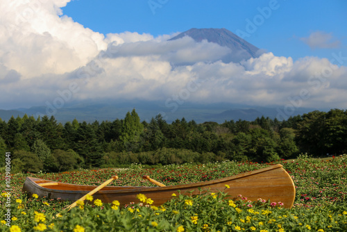 Japan’s Mt. Fuji in summer season