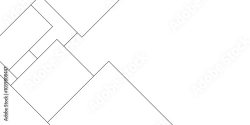 Abstract industrial Design random lines black on white background.Geometric seamless minimalist pattern with straight lines design.luxury black geometric random chaotic lines.squares and triangle line