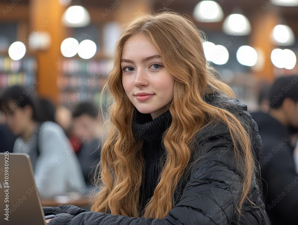 custom made wallpaper toronto digitaldiverse group of engaged students collaborating on a project in a contemporary library, surrounded by books and technology, fostering a vibrant learning atmosphere