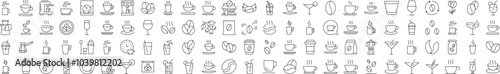 Coffee, Tee, Cups, Grain Related Outline Icon for Websites, Apps, Infographics Other Purposes