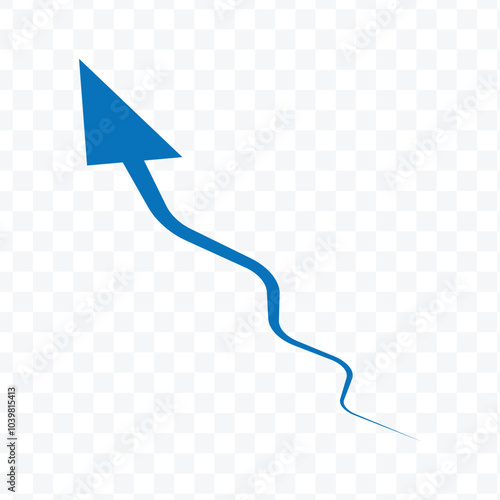 Business growth graph arrow vector. Strategy targeting success profit increase sign symbol.