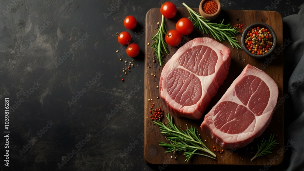 raw meat on a cutting board raw meat on a cutting board