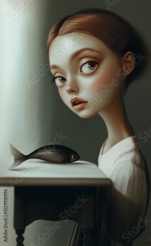 A Moment of Connection: A Woman and Her Animal Friend