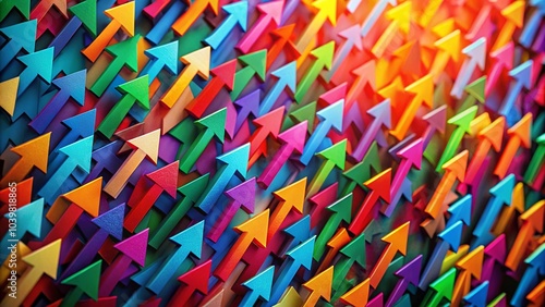 Arrows on a Dynamic Background for Creative Projects and Designs
