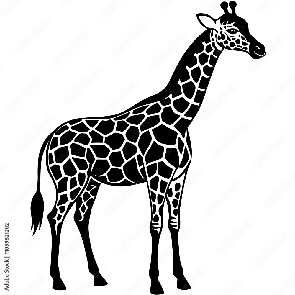 Naklejka premium giraffe vector illustration