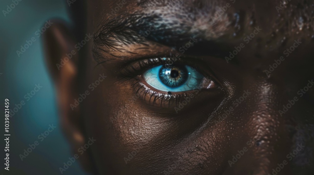 Intense Gaze: A Close-Up of a Human Eye Intense Gaze: A Close-Up of a Human Eye