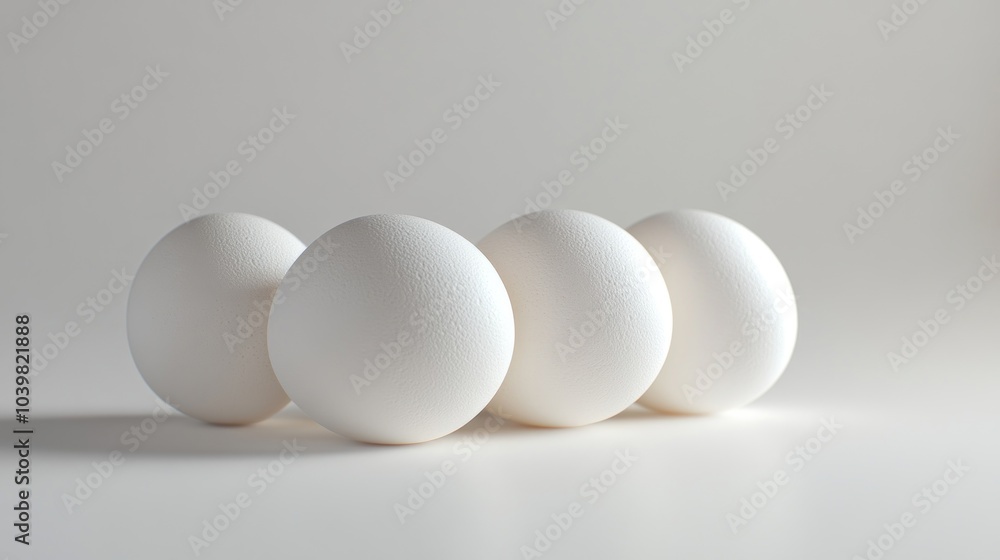 hen eggs four on white background hen eggs four on white background