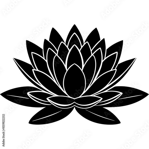 white lotus flower