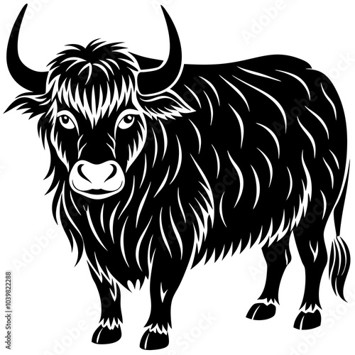 black and white cow