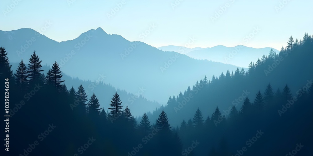 mountains in the morning mountains in the morning