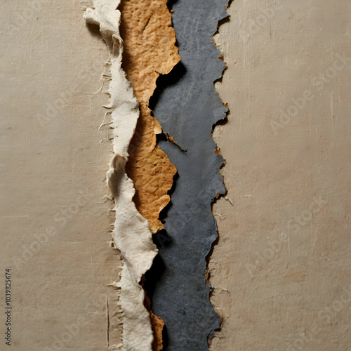 Torn or used canvas edges reveal the wear and history of the artwork,