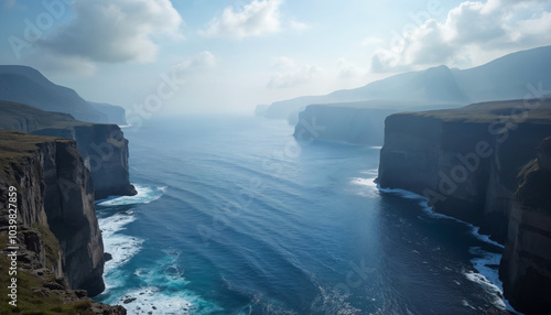 Breathtaking cliffs overlooking the ocean