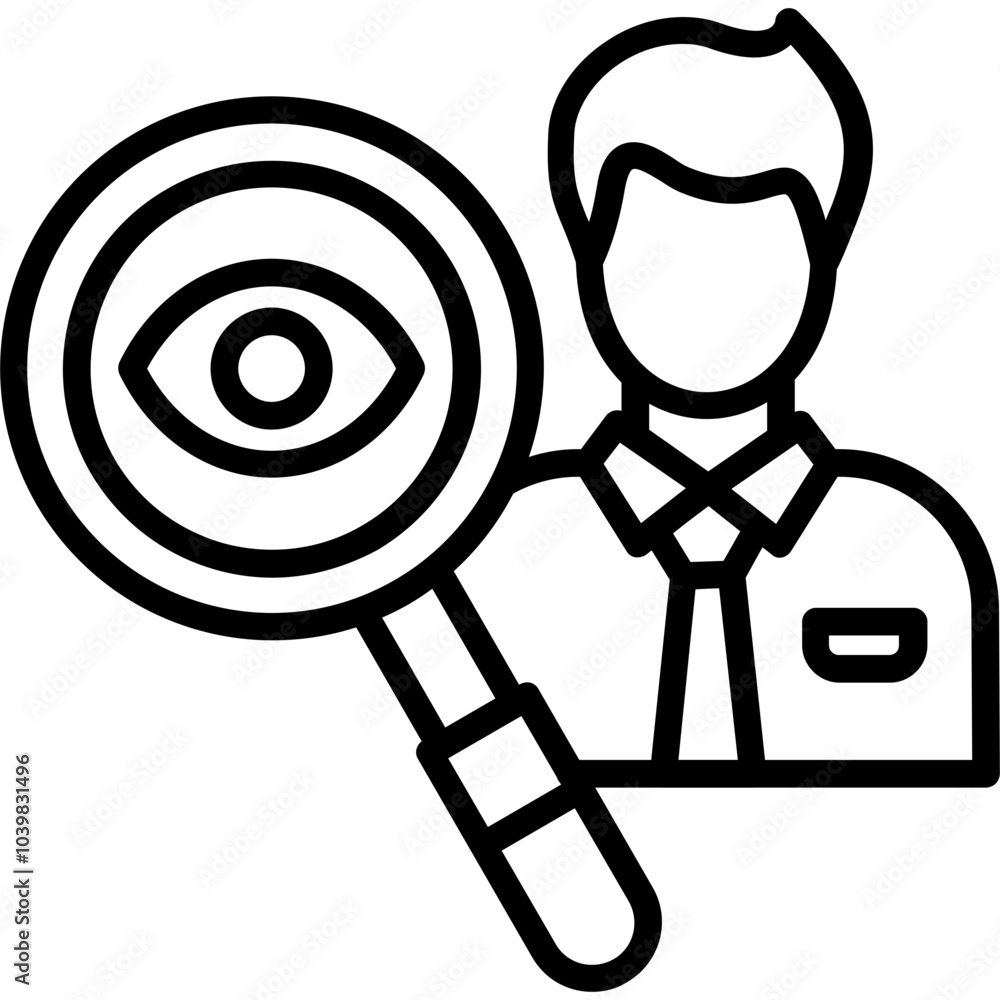 Obraz premium Observation Icon