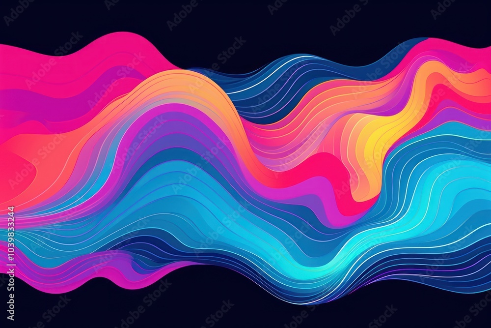 Ocean wave abstract graphics pattern. Ocean wave abstract graphics pattern.
