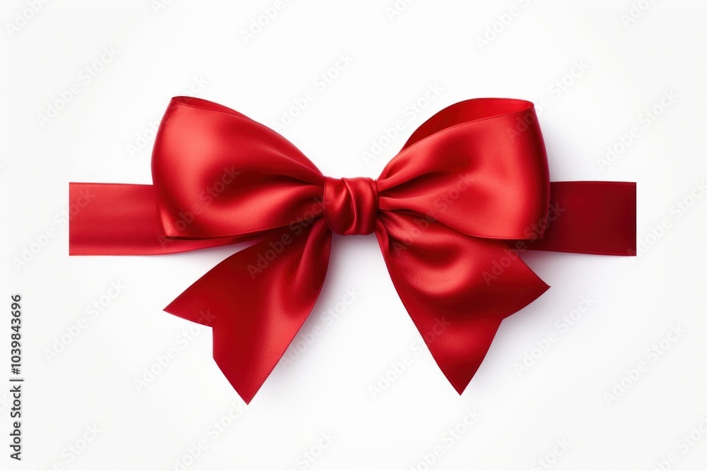 Ribbon white background celebration accessories.