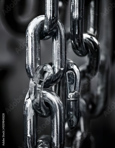 close up of chain