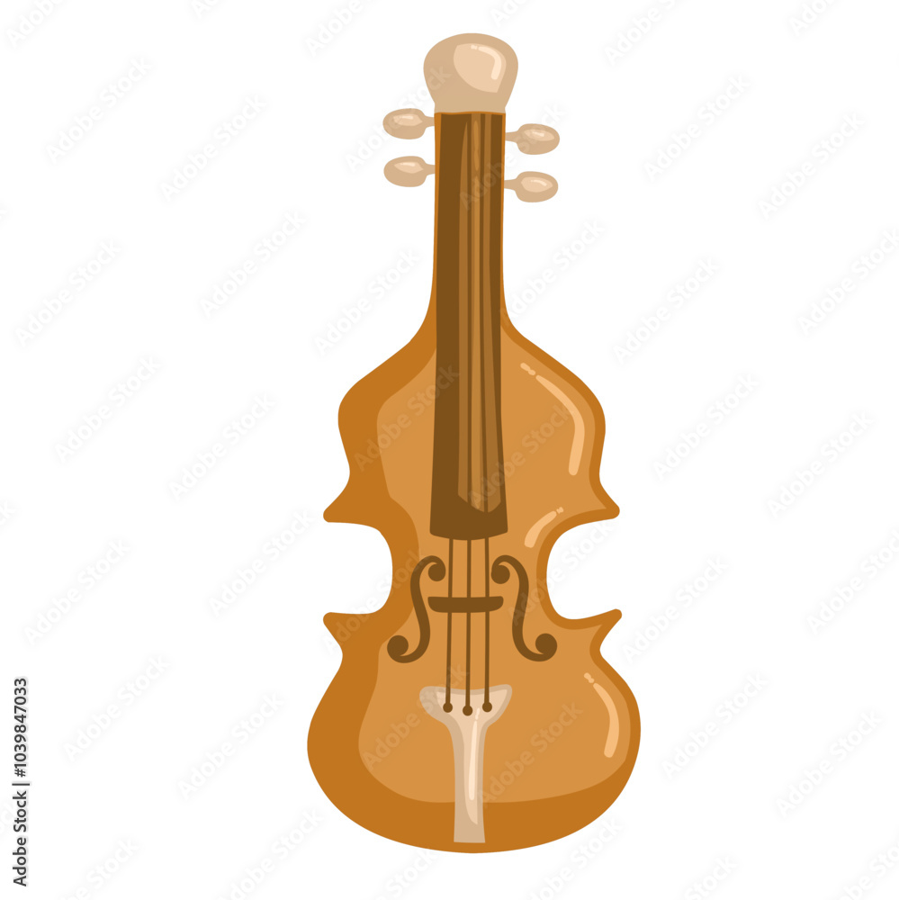Fototapeta premium violin isolated on white background