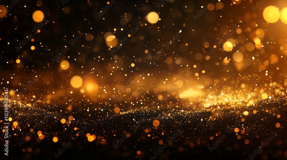 Soft gold bokeh effect, natural light streaming through defocused background, black backdrop enhancing the glow Soft gold bokeh effect, natural light streaming through defocused background, black backdrop enhancing the glow
