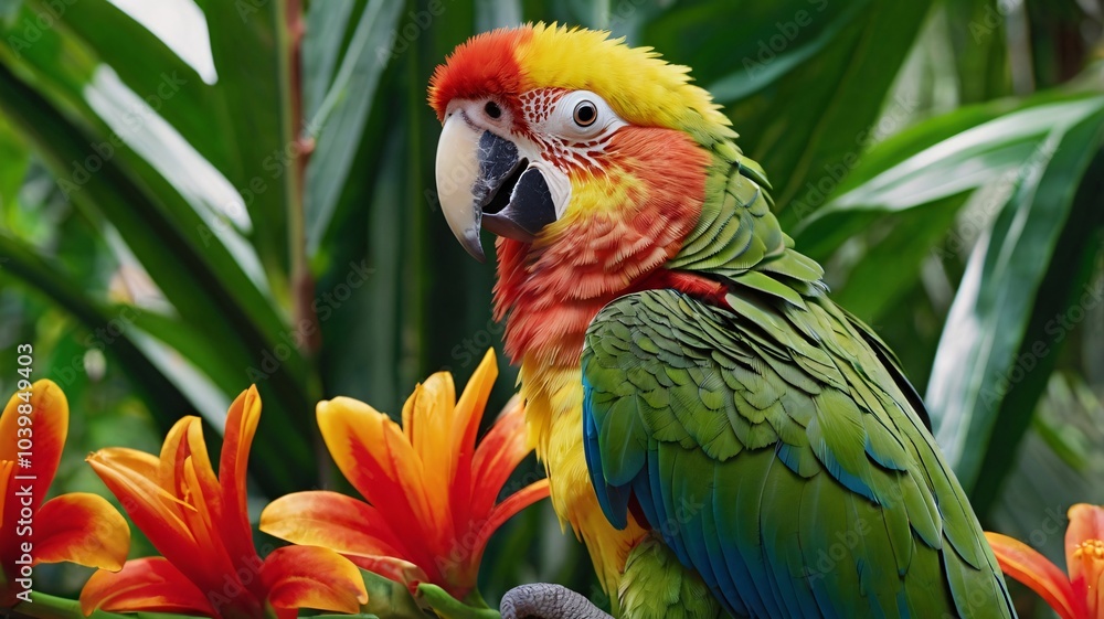 Obraz premium Parrot Banner Template